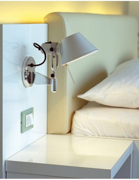 Artemide lámpara de pared Tolomeo Faretto New con interruptor on/off