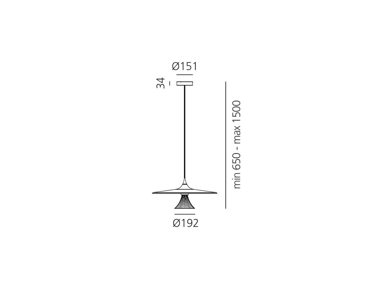 Artemide lámpara de suspensión Ipno S Oro/Negro