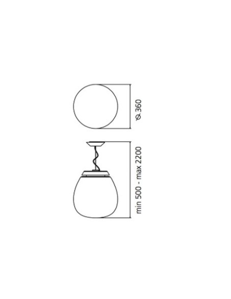 Artemide lámpara de suspesión Empatia 36 Led S