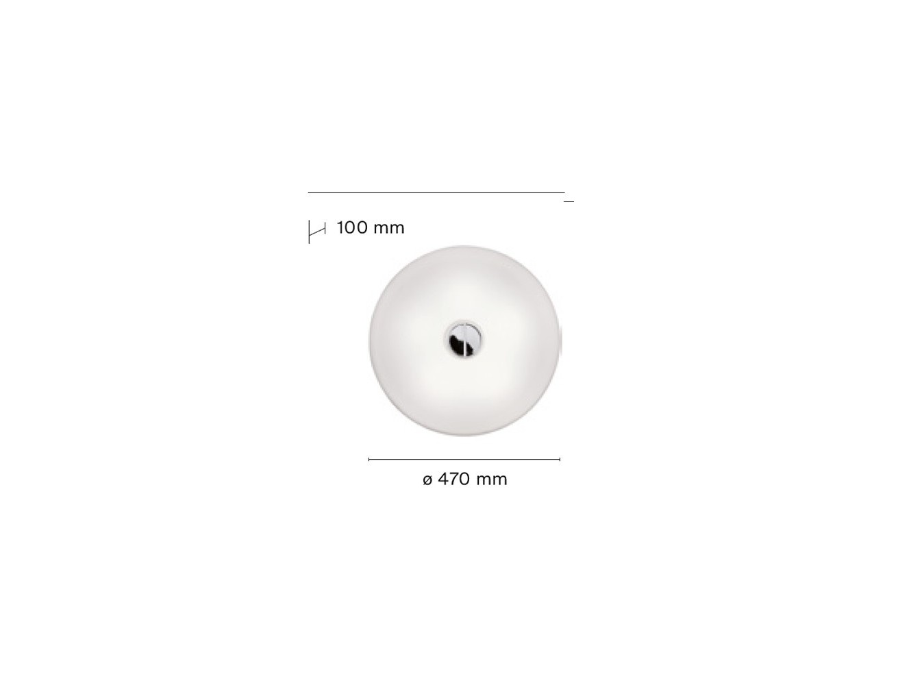 Flos lámpara de pared Button HL OPAL