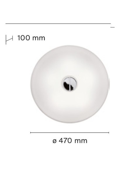 Flos lámpara de pared Button HL OPAL