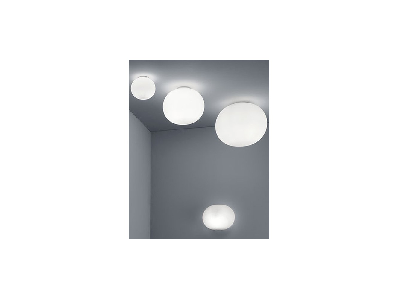 Flos lámpara de techo y pared Glo-Ball C/W ZERO Blanco
