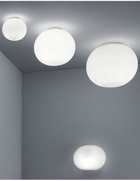 Flos lámpara de techo y pared Glo-Ball C/W ZERO Blanco