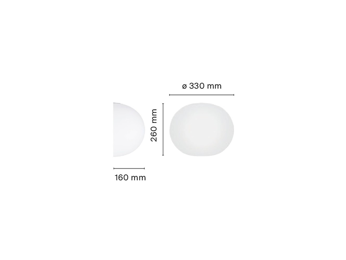Flos lámpara de pared Glo-Ball W1