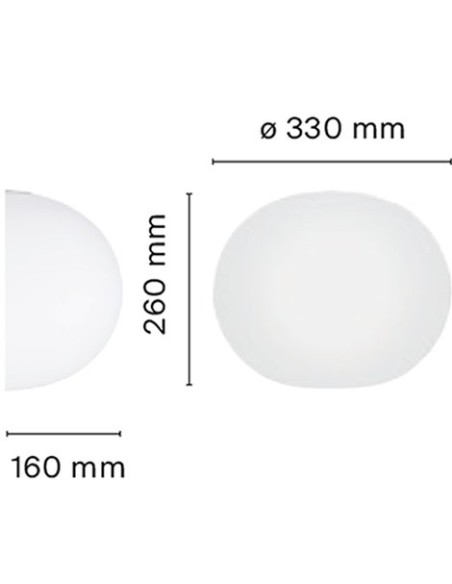Flos lámpara de pared Glo-Ball W1
