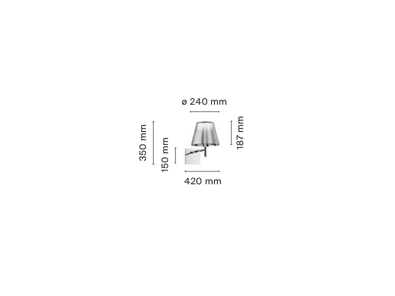 Flos lámpara de pared Ktribe W