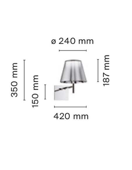 Flos lámpara de pared Ktribe W