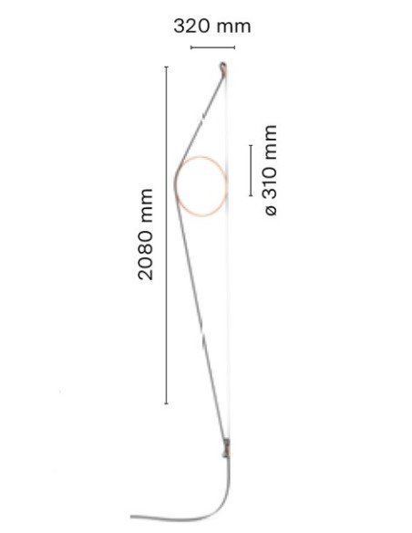 Flos lámpara de pared WireRing