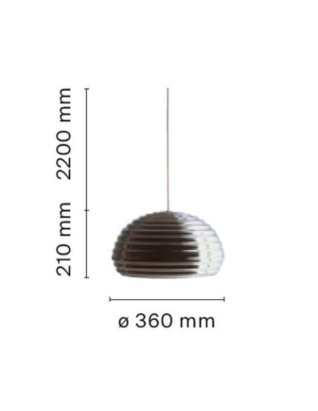 Flos Lámpara de suspensión Splugen Aluminio