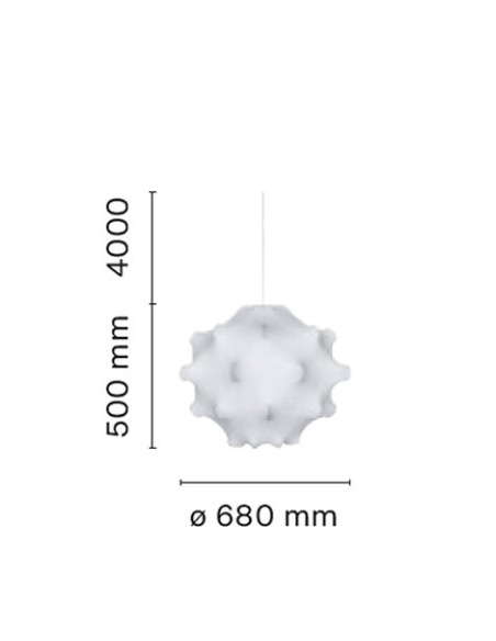 Flos Lámpara de suspensión Taraxacum S1 Cocoon New Ed.05