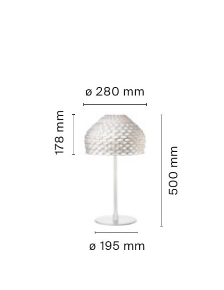 Flos lámpara de sobremesa Tatou T1 E27