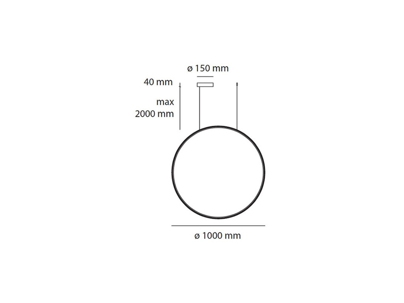 Artemide lámpara suspensión Discovery Vertical 100