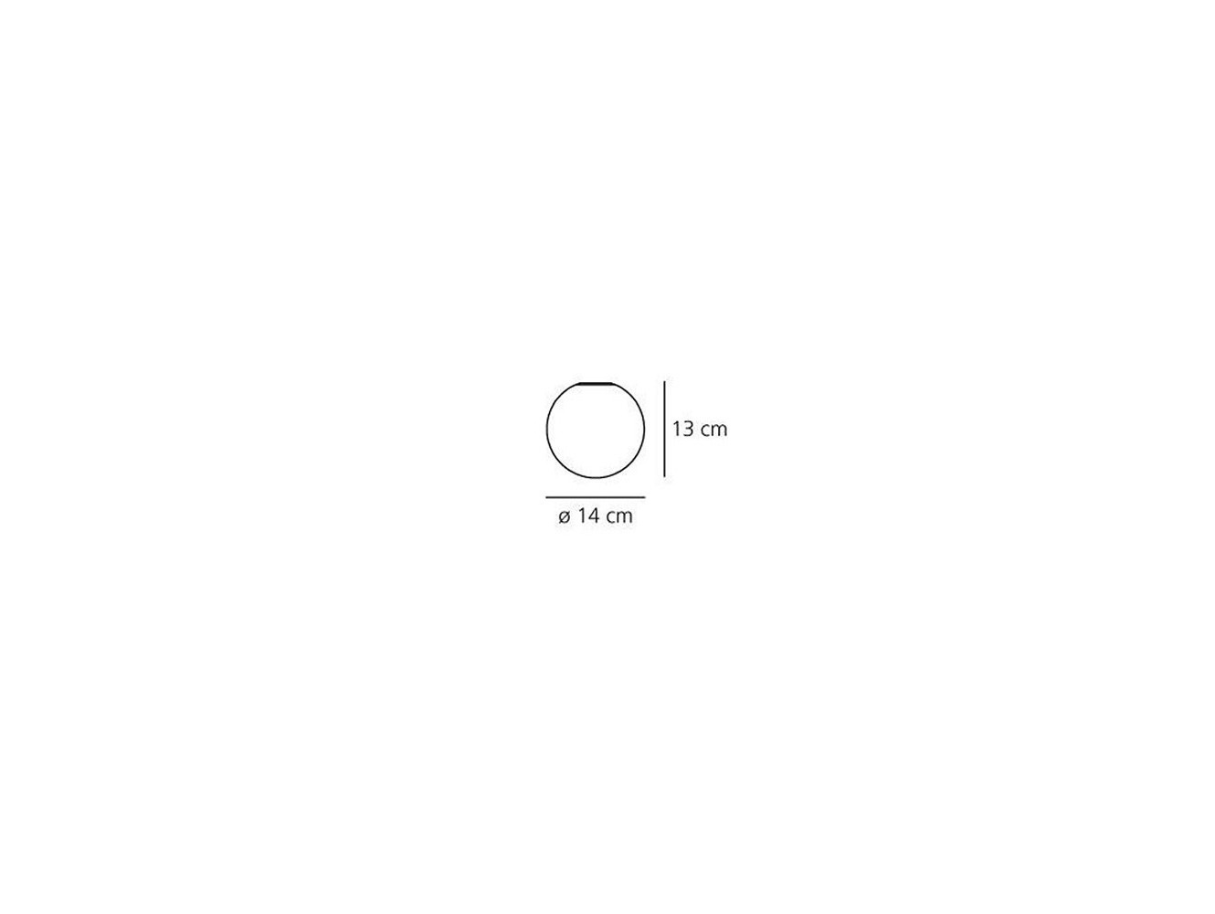 Artemide lámpara de pared Dioscuri 14 C/W