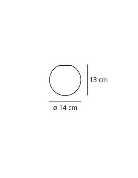 Artemide lámpara de pared Dioscuri 14 C/W