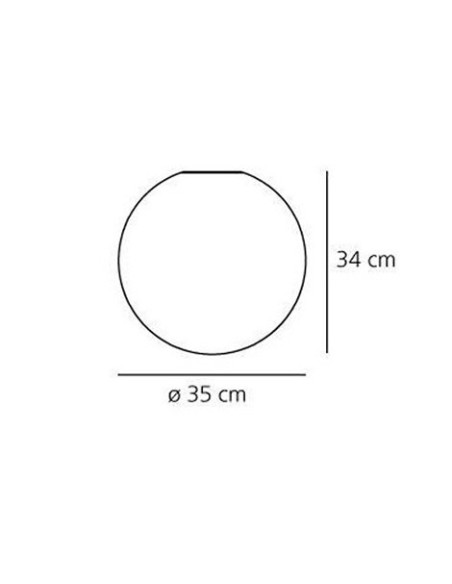 Artemide lámpara de pared Dioscuri 350 C/W