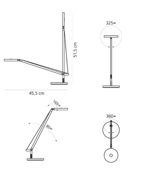 Artemide lámpara sobremesa Demetra Micro T