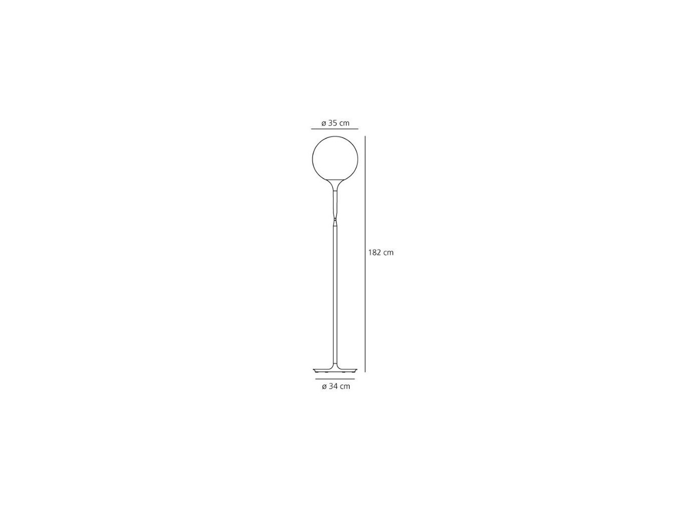Artemide lámpara de pie Castore F 350