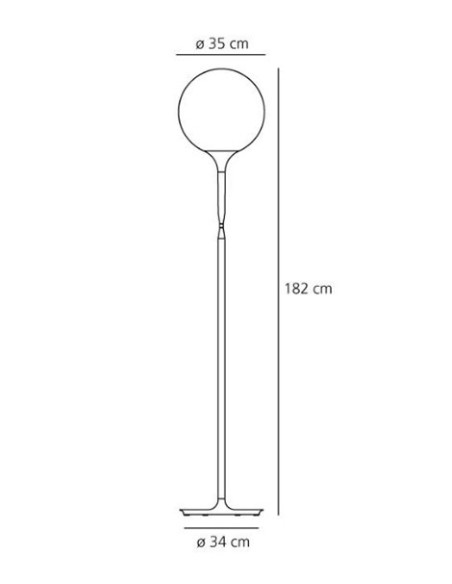 Artemide lámpara de pie Castore F 350