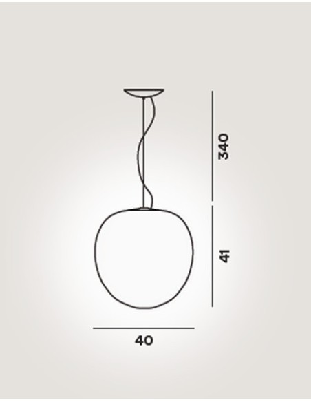 Foscarini Rituals Xl lámpara de suspensión LED Blanco H.3,5 M