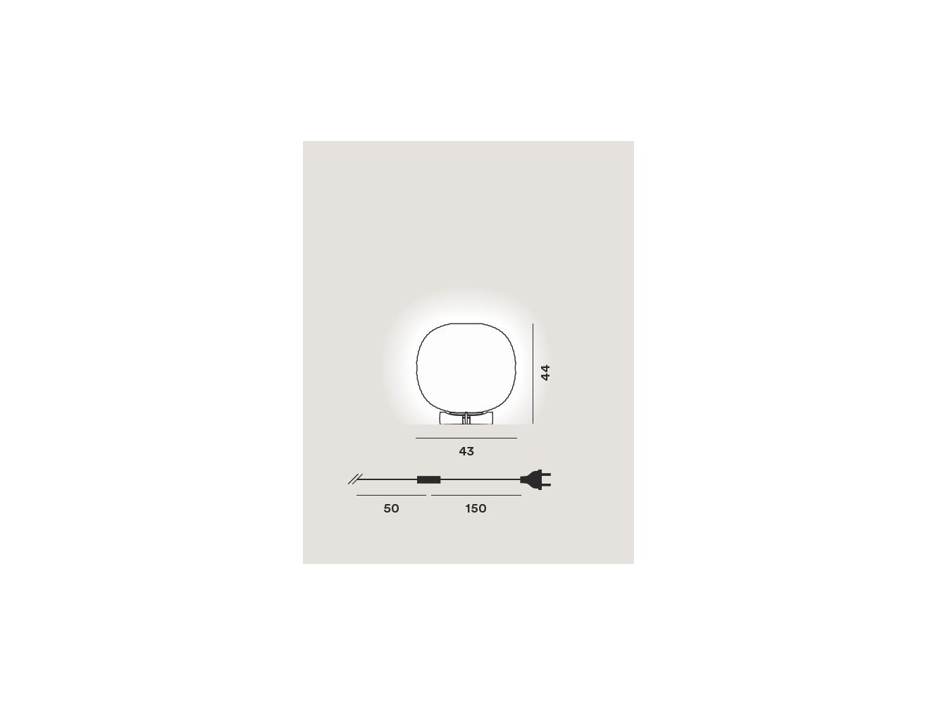 Foscarini Gem lámpara de sobremesa Blanco