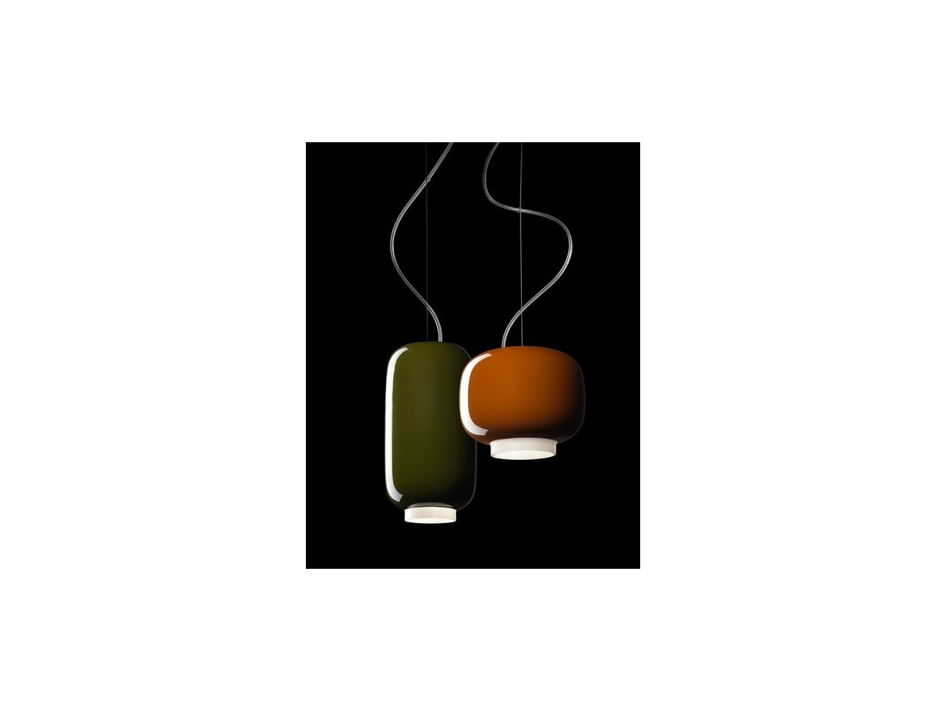 Foscarini Chouchin 2 lámpara de suspensión E27 Retrofit Verde 3,5M.