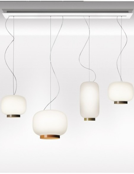 Foscarini Chouchin 2 lámpara de suspensión E27 Retrofit Rev.Verde 3,5