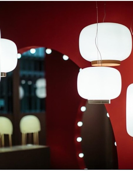 Foscarini Chouchin 3 lámpara de suspensión E27 Retrofit Rev.Gris 3,5