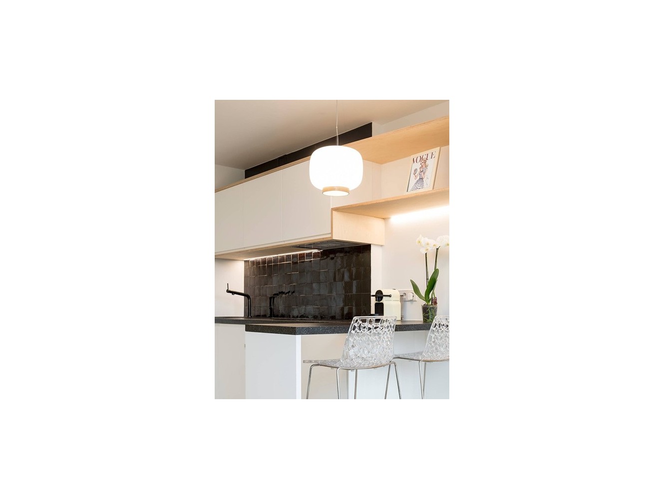 Foscarini Chouchin 1 Suspensión E27 Retrofit Rev. Naranja 3,5M