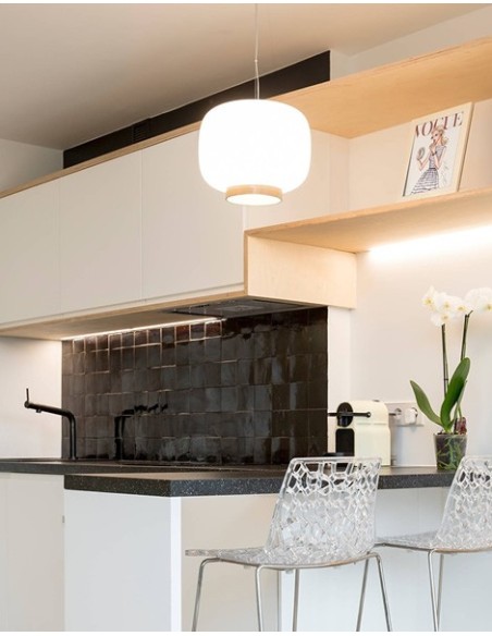 Foscarini Chouchin 1 Suspensión E27 Retrofit Rev. Naranja 3,5M