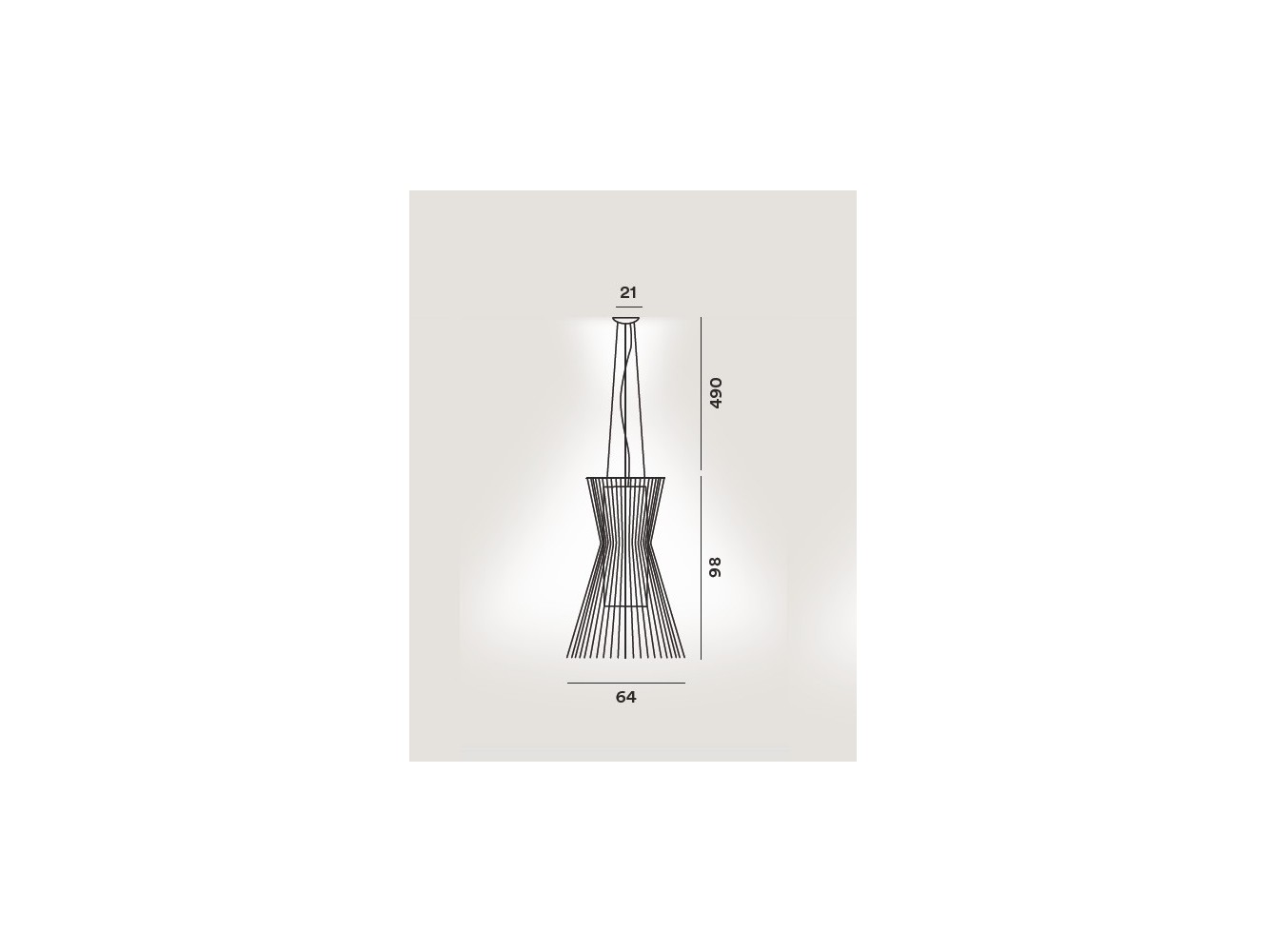Foscarini Allegro Vivace lámpara de suspensión cobre