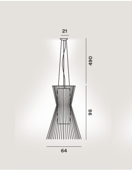 Foscarini Allegro Vivace lámpara de suspensión cobre