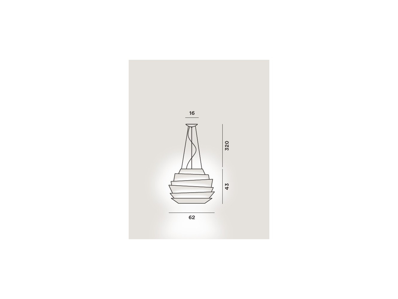 Foscarini Le Soleil Led lámpara de suspensión Dimmer H.3,5M