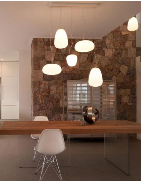 Foscarini Rituals 3 lámpara de suspensión E27 Blanco H.3,5M