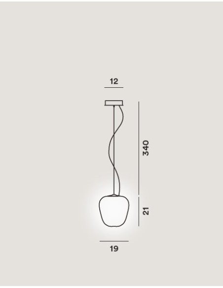 Foscarini Rituals 3 lámpara de suspensión E27 Blanco H.3,5M