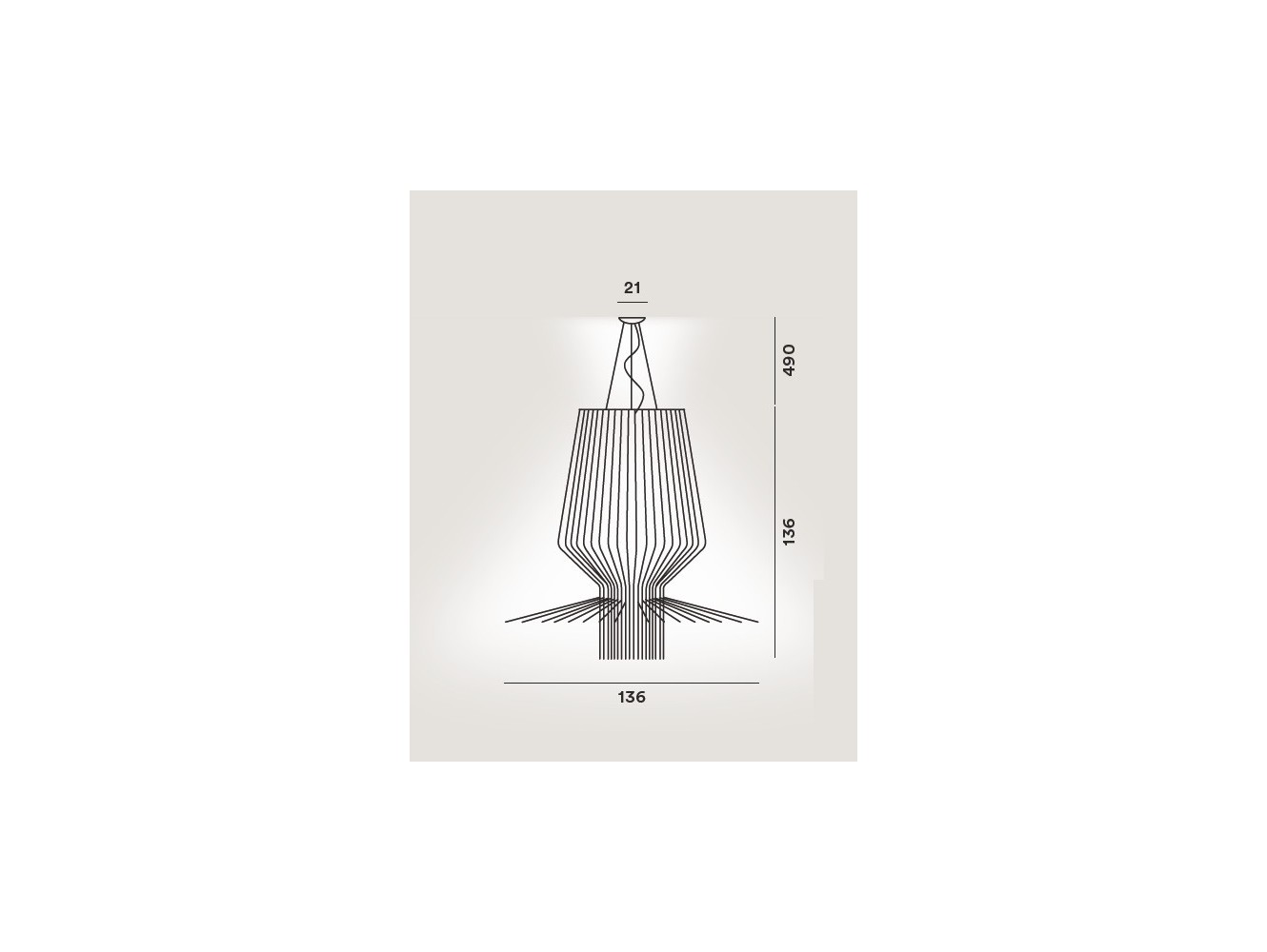 Foscarini Allegro Assai lámpara de suspensión