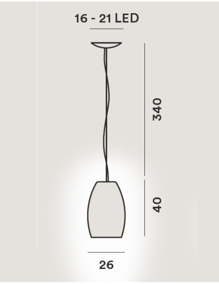 Foscarini Buds 1 lámpara de suspensión E27 Retrofit Blanco Cálido 3,5M