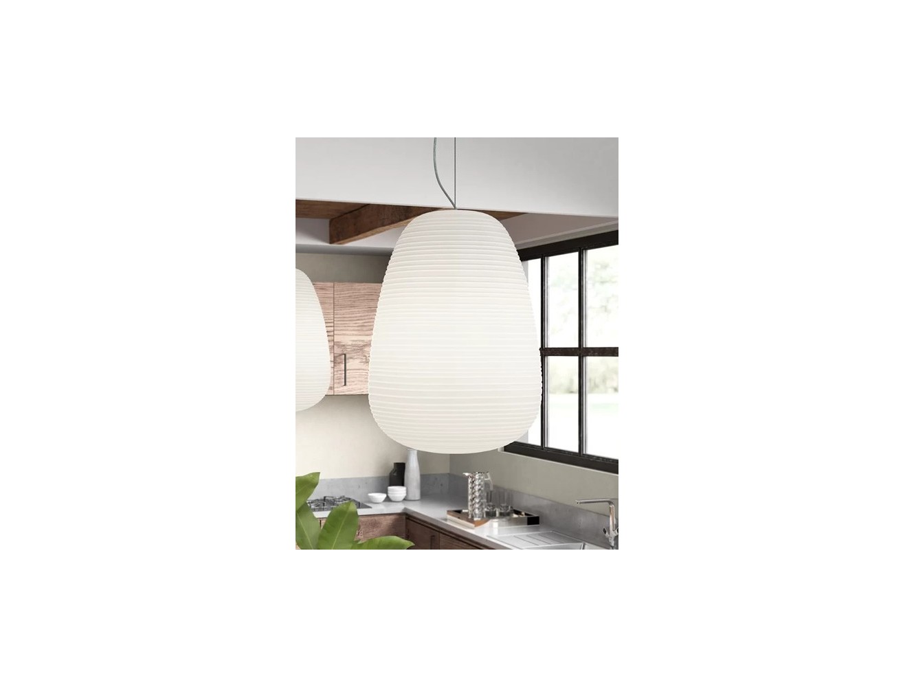 Foscarini Rituals 1 lámpara de suspensión E27 Blanco H.3,5M.