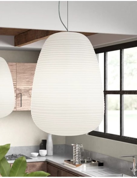 Foscarini Rituals 1 lámpara de suspensión E27 Blanco H.3,5M.