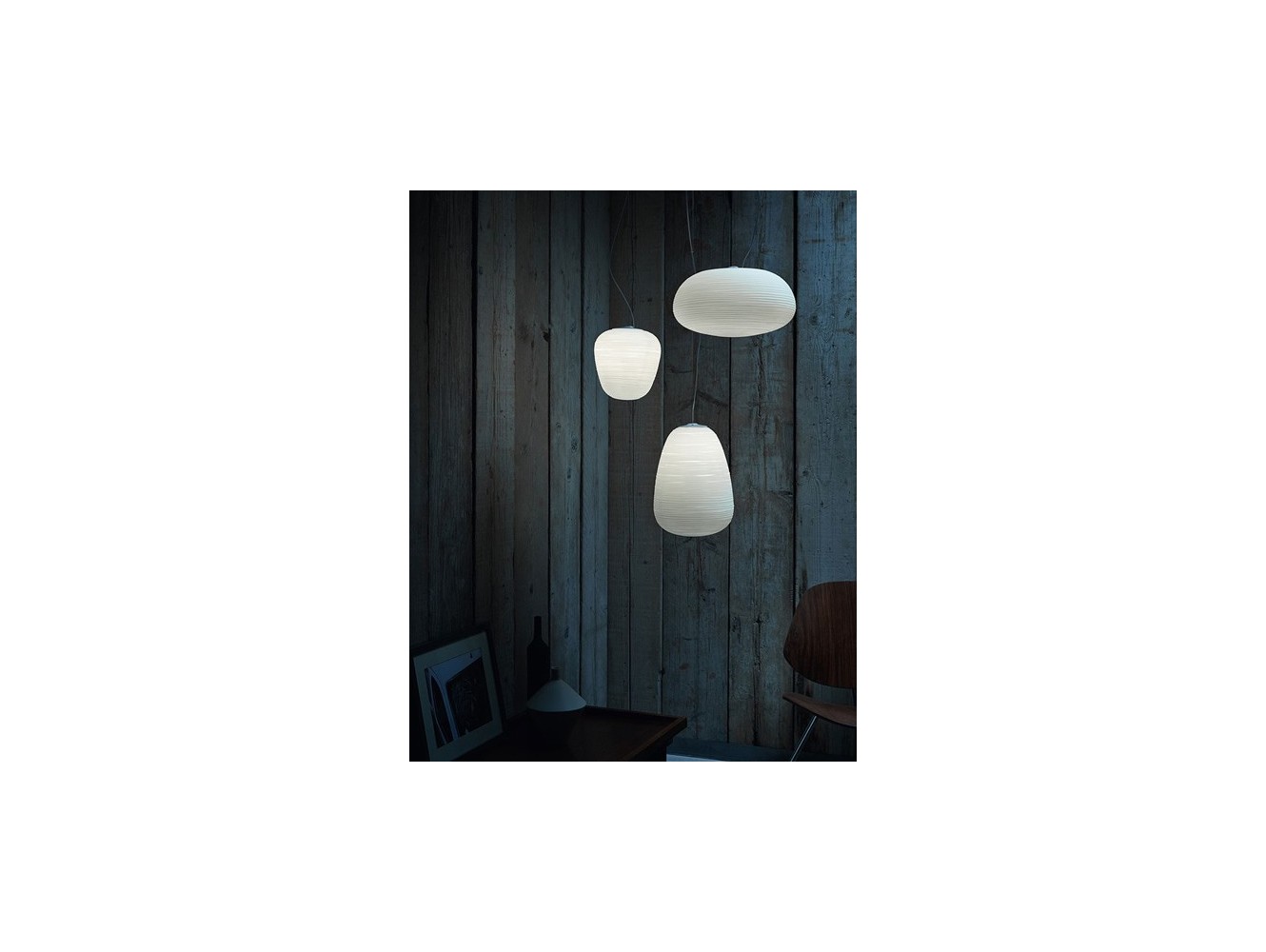 Foscarini Rituals 1 lámpara de suspensión E27 Blanco H.3,5M.