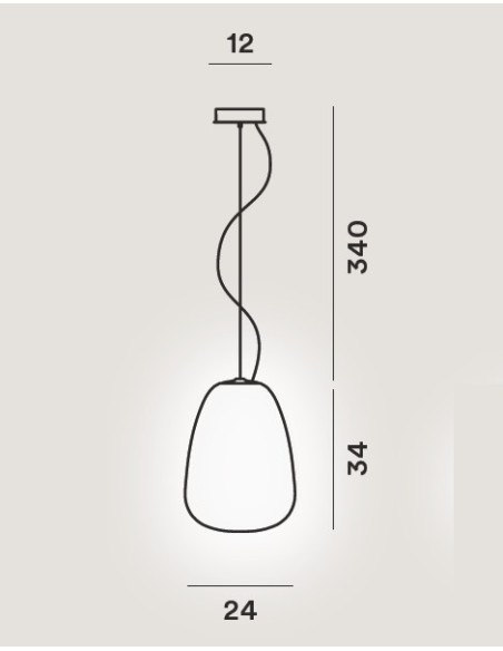 Foscarini Rituals 1 lámpara de suspensión E27 Blanco H.3,5M.