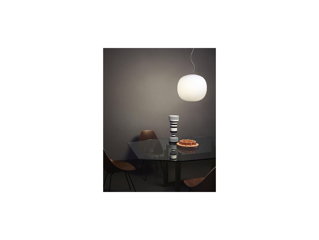 Foscarini Gem lámpara de suspensión Blanco H.3,5M.