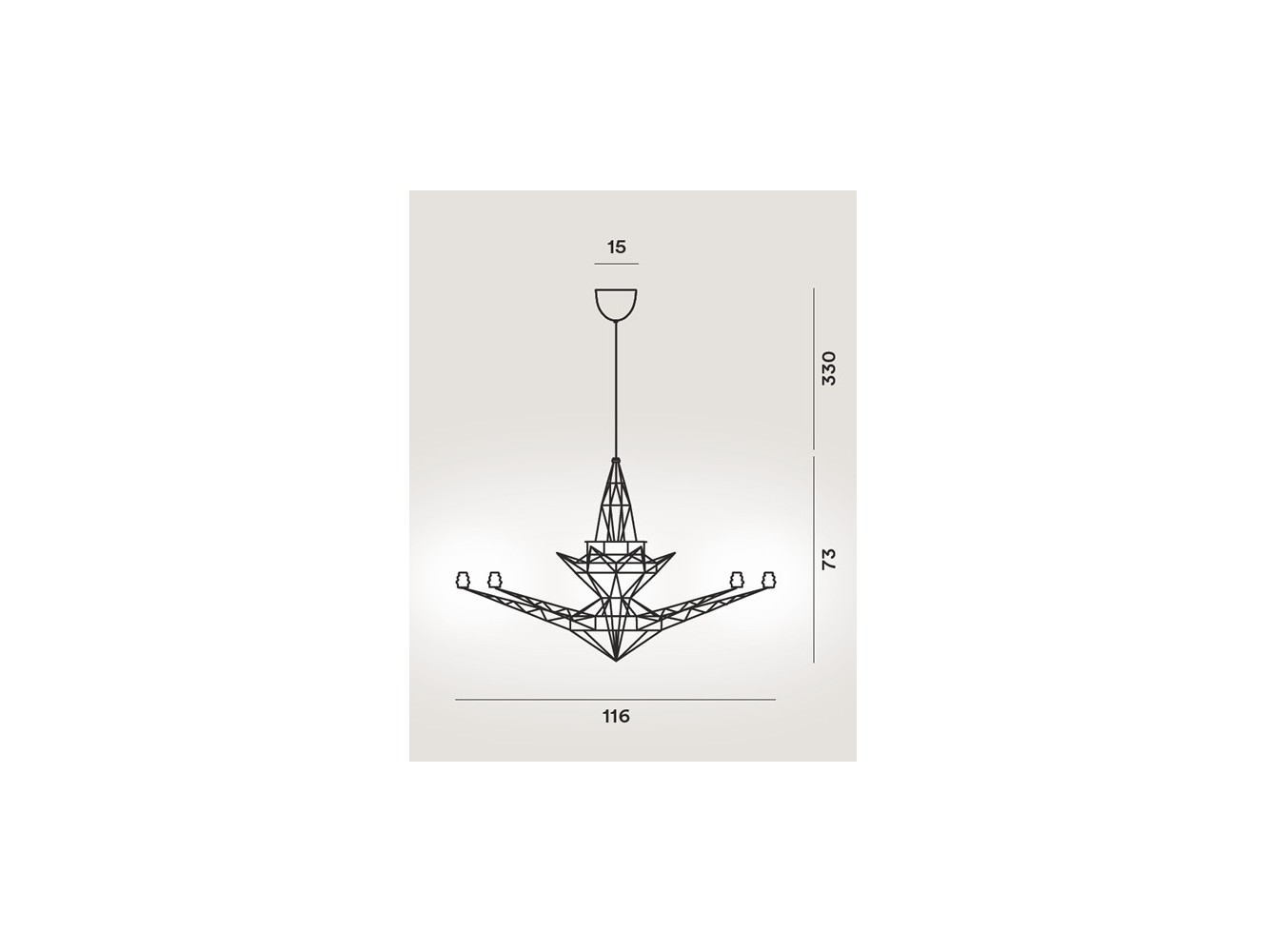 Foscarini Lightweight lámpara de suspensión Anonizado H.3,5M.