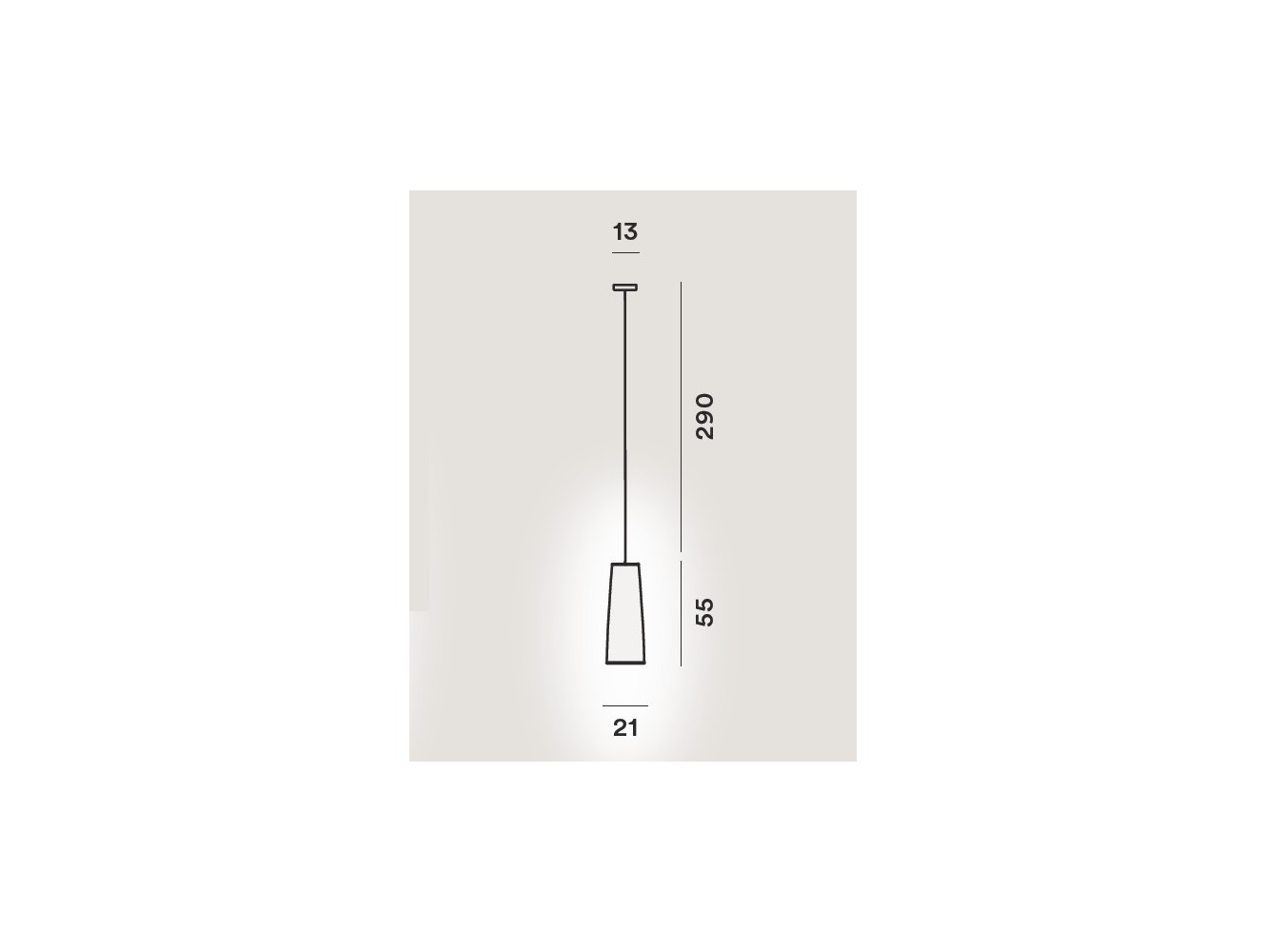 Foscarini Tite 2 lámpara de suspensión Negro H.3,5M.