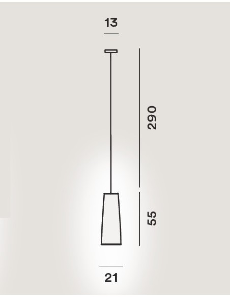 Foscarini Tite 2 lámpara de suspensión Negro H.3,5M.