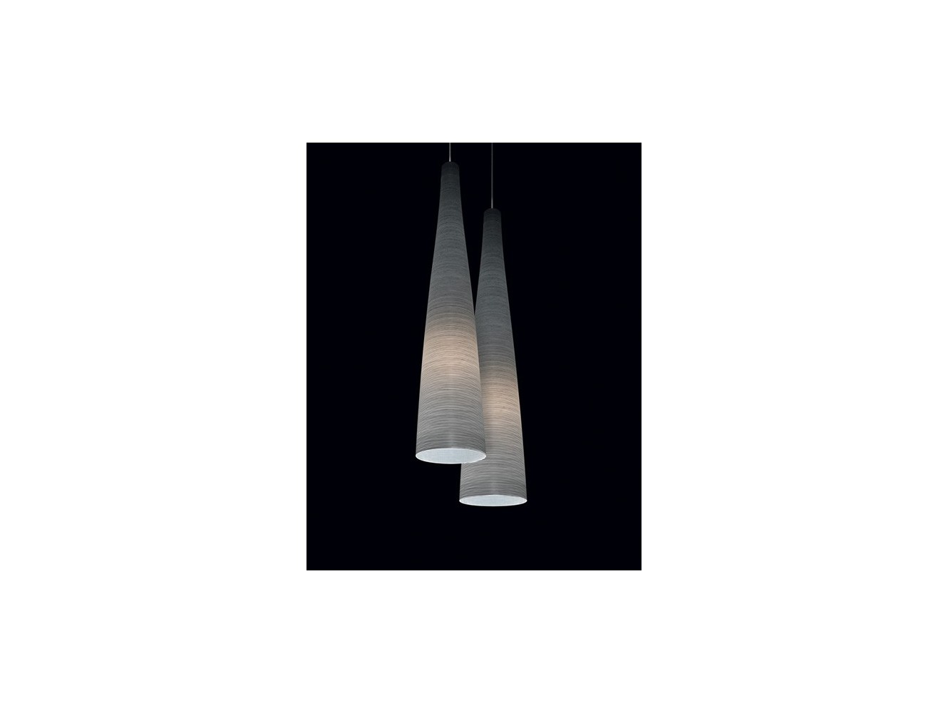 Foscarini Tite 1 lámpara de suspensión Negro H.3,5M.