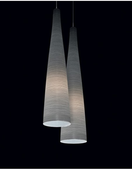 Foscarini Tite 1 lámpara de suspensión Negro H.3,5M.