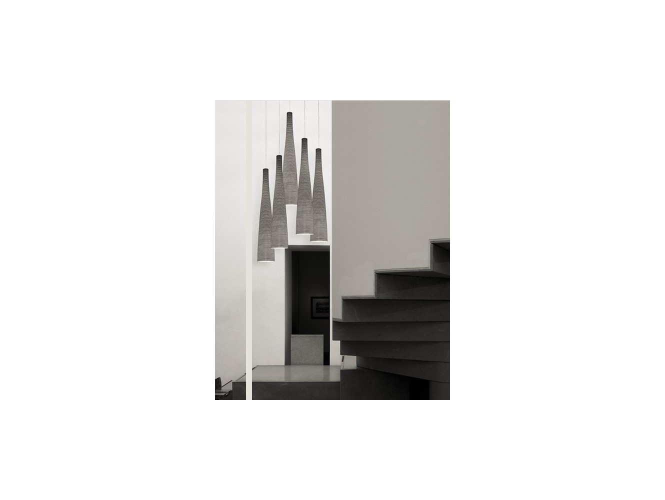 Foscarini Tite 1 lámpara de suspensión Negro H.3,5M.