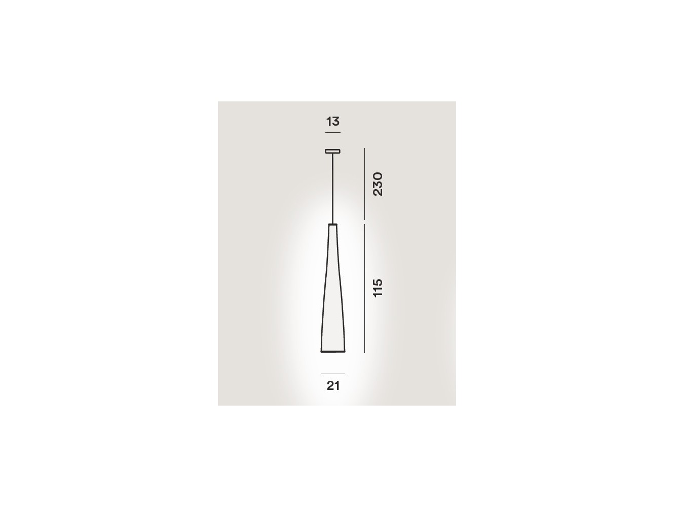 Foscarini Tite 1 lámpara de suspensión Negro H.3,5M.