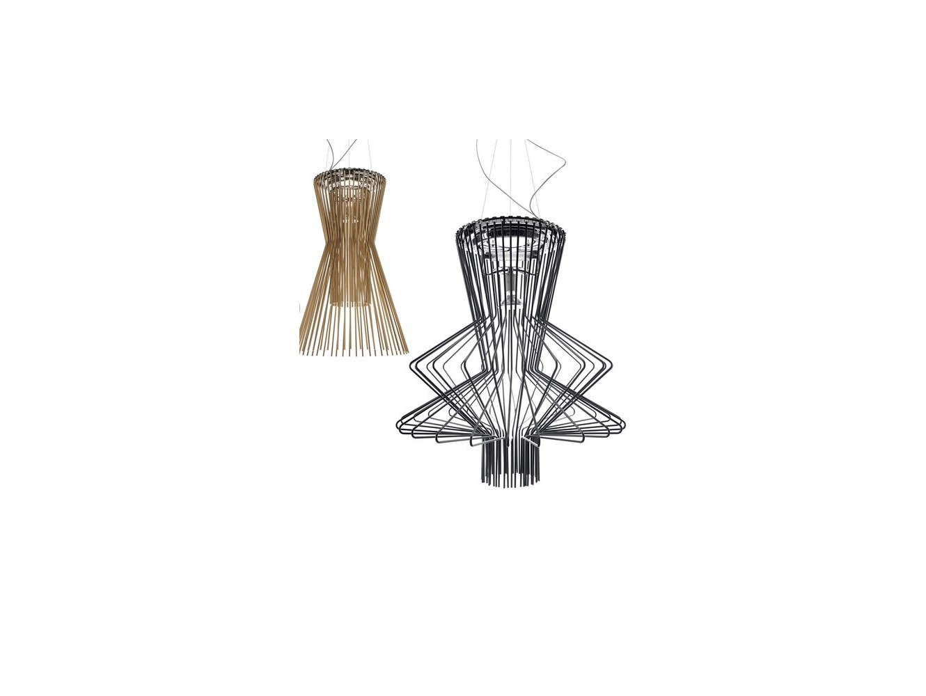 Foscarini Allegro Ritmico lámpara de suspensión Led Dimmer Grafito