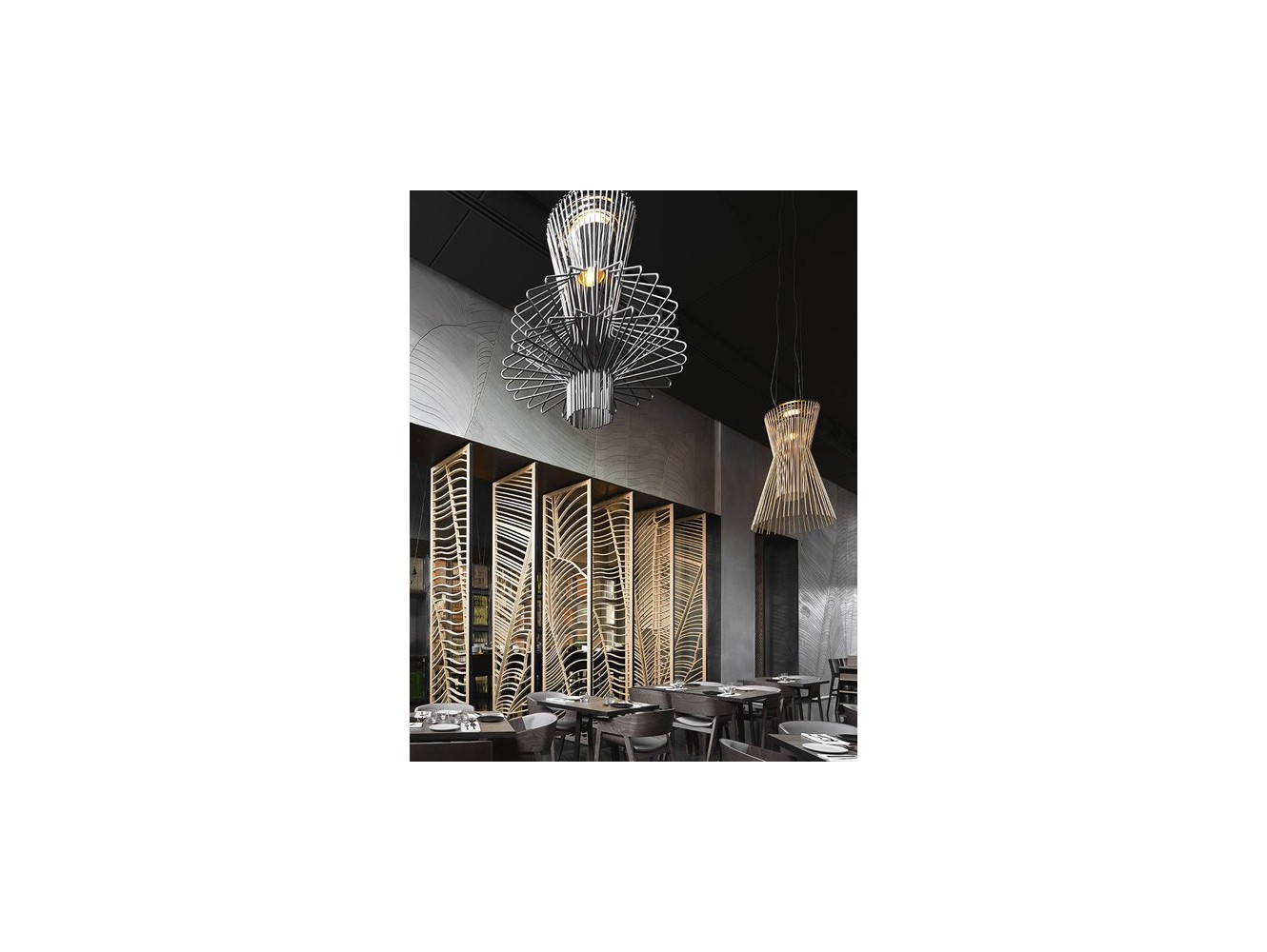 Foscarini Allegro Ritmico lámpara de suspensión Led Dimmer Grafito